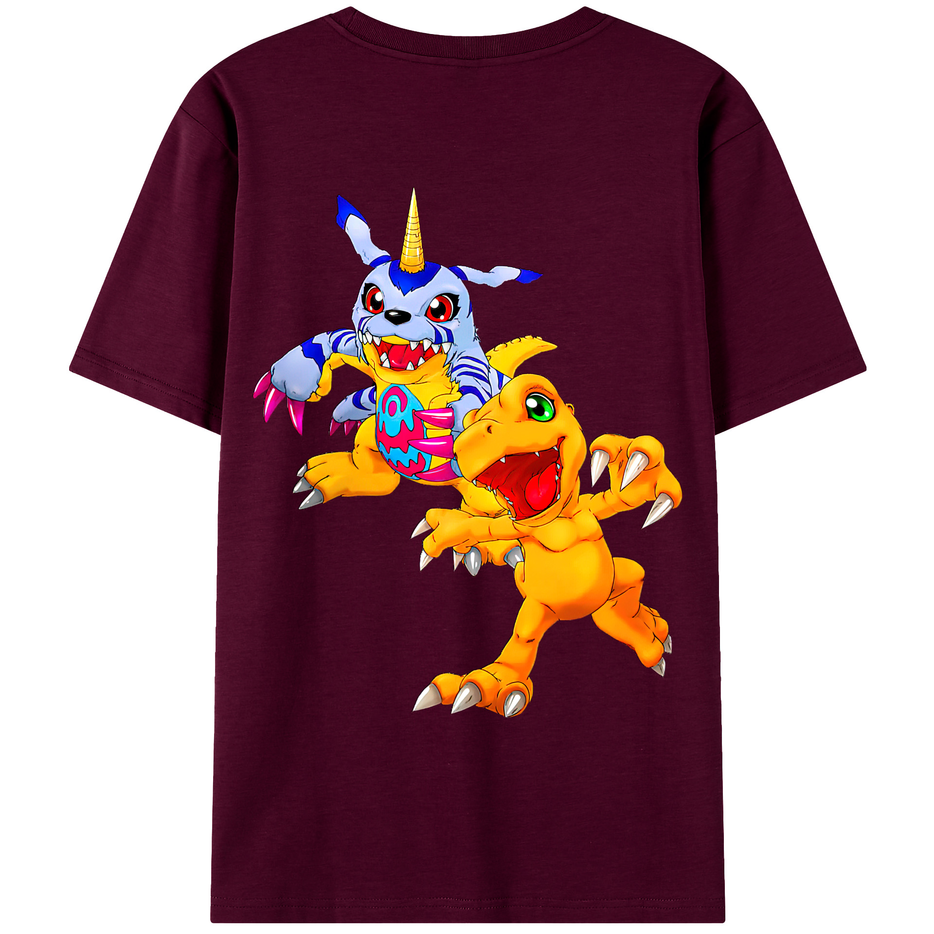 （画像用） Digimon デジタルモンスター/デジモン レディース半袖Tシャツ(バックプリント)